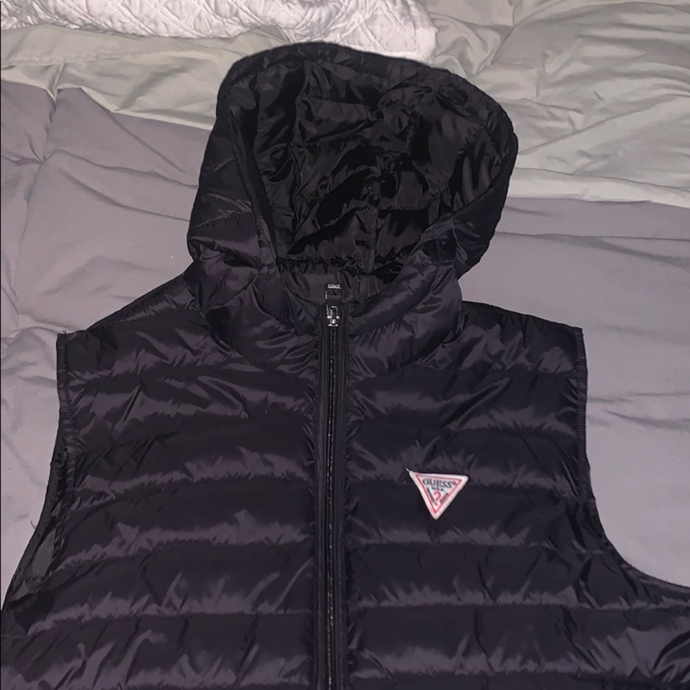 Men’s GUESS Hooded Puffer Vest